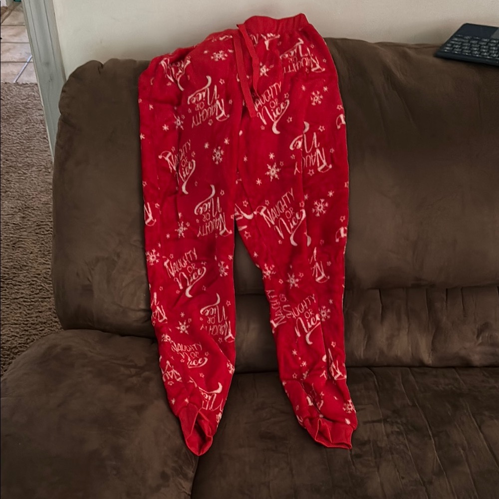 Red Naughty Nice Pajama Pants